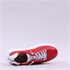 Wonders Curvy Platform Lace Trainer - Red Leather